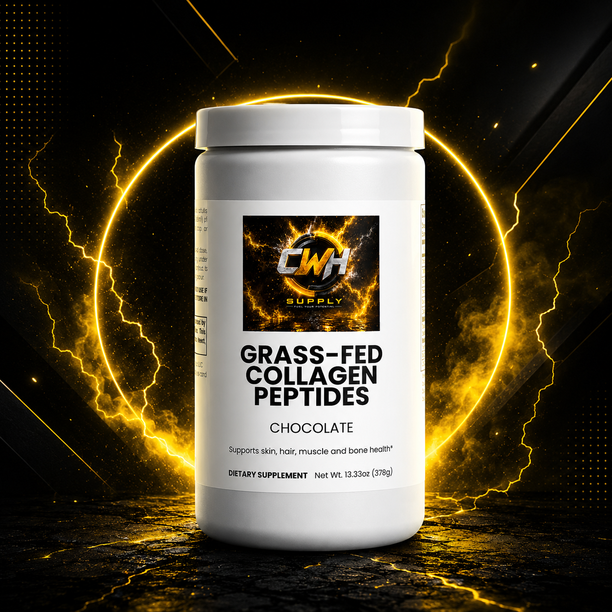 CWH Supply - Grass-Fed Collagen Peptides Powder (Chocolate)