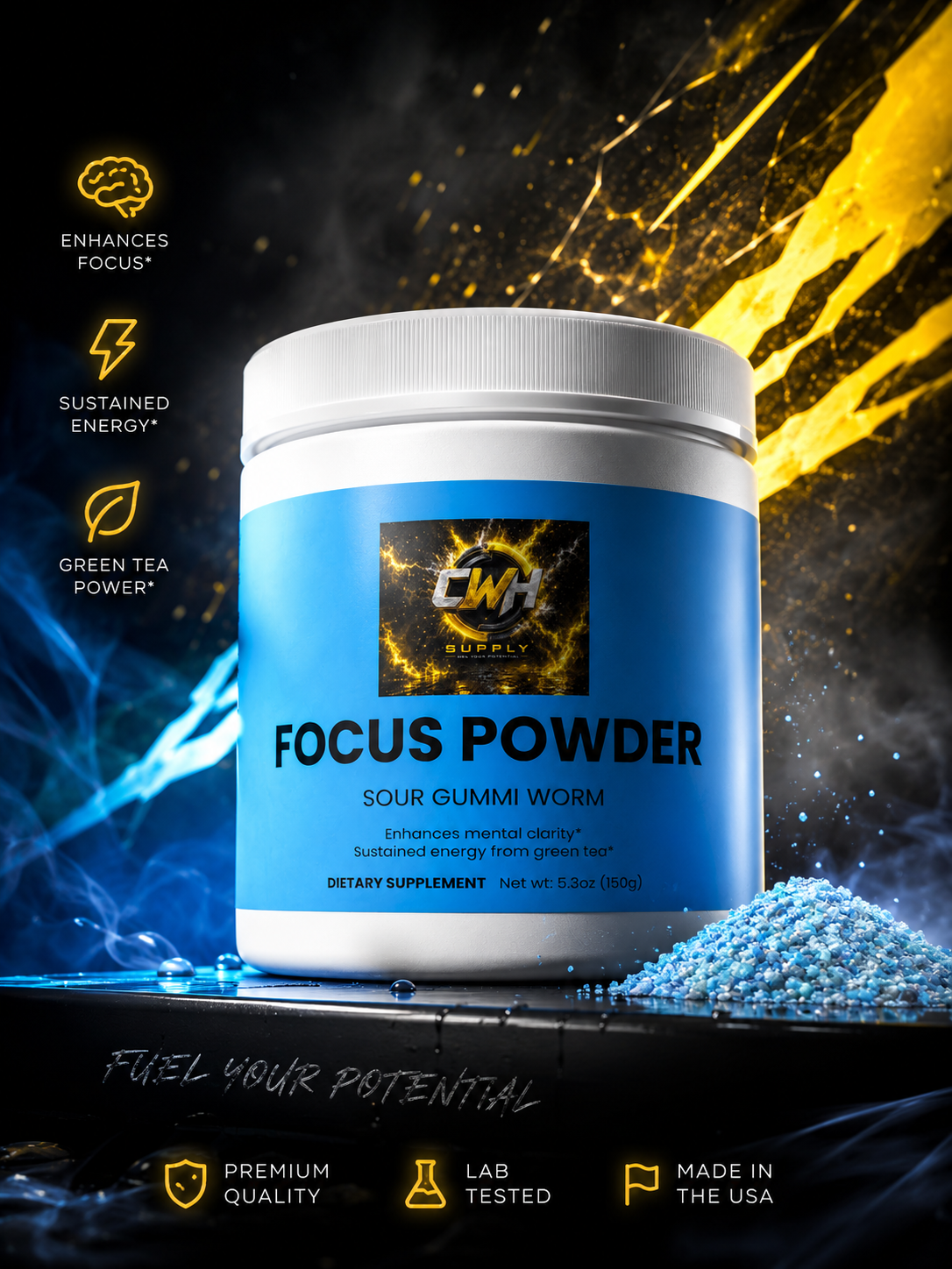 CWH Supply - Focus Powder (Sour Gummi Worm)