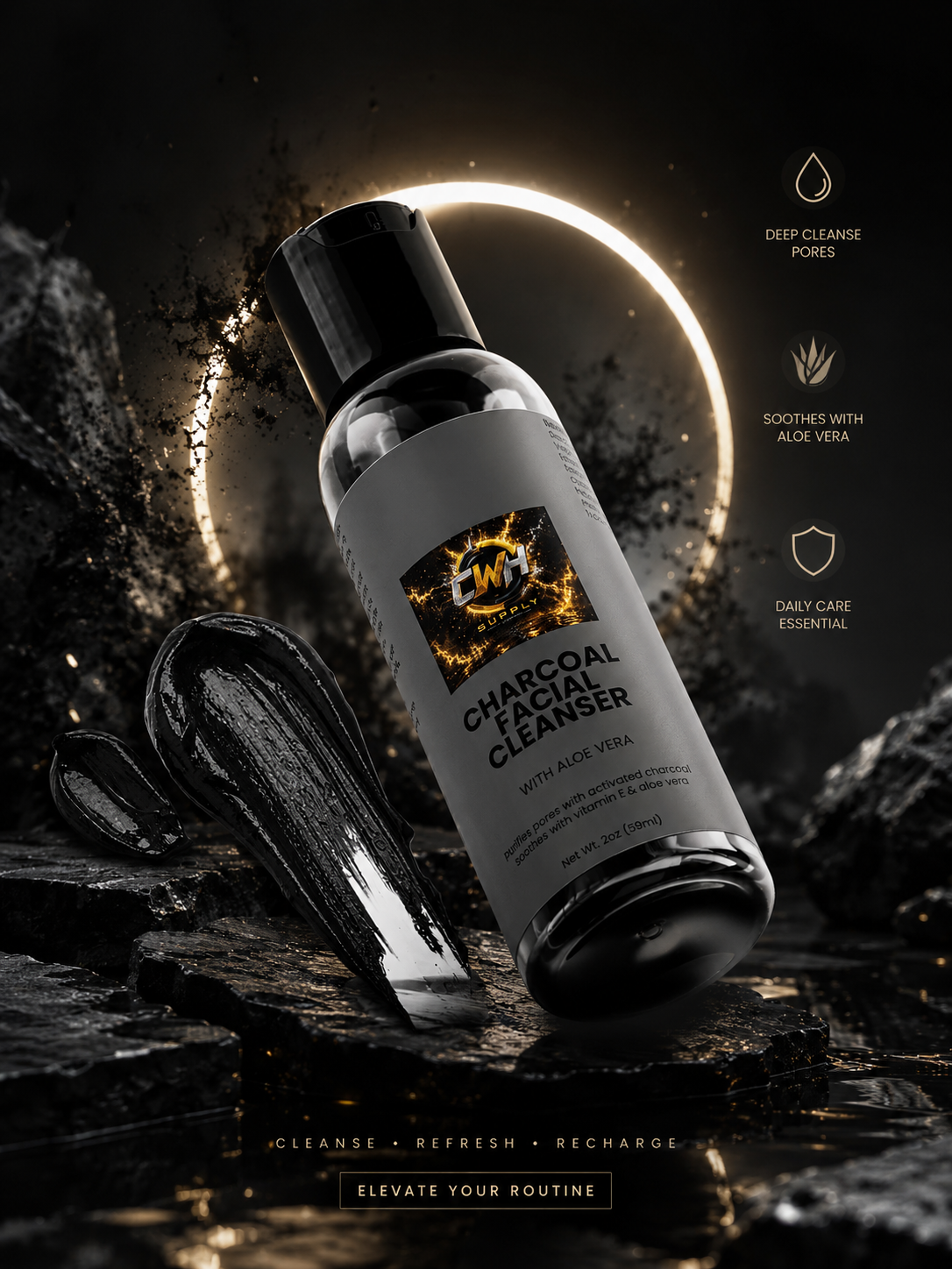 CWH Supply - Charcoal Facial Cleanser