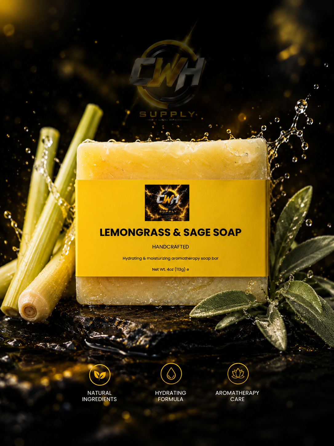 CWH Supply - Lemongrass & Sage Soap
