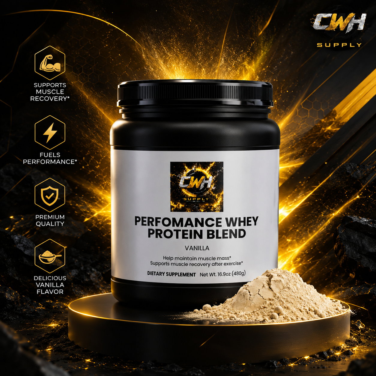 CWH Supply - Performance Whey Protein Blend (Vanilla)