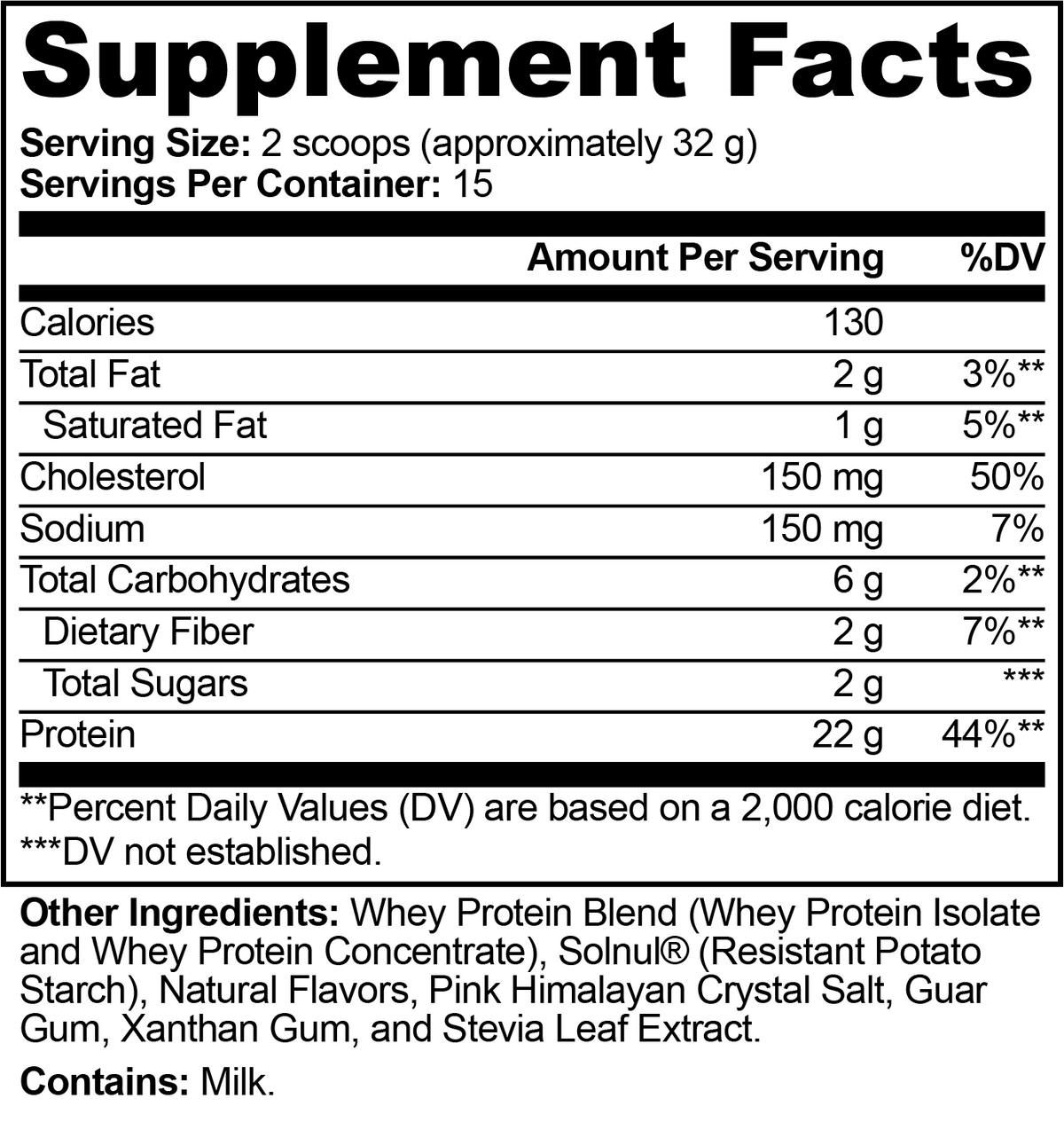 CWH Supply - Performance Whey Protein Blend (Vanilla)